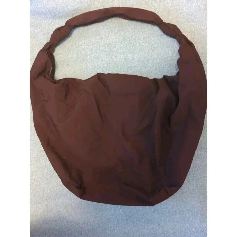 COS Oversized slouchy bag, fabric, large knots, sling, purse bag